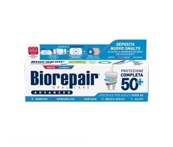 Зубная паста "Комплексный уход Адвансед" без фтора, Biorepair, 75 мл Зубная паста "Комплексный уход Адвансед" без фтора, Biorepair, 75 мл