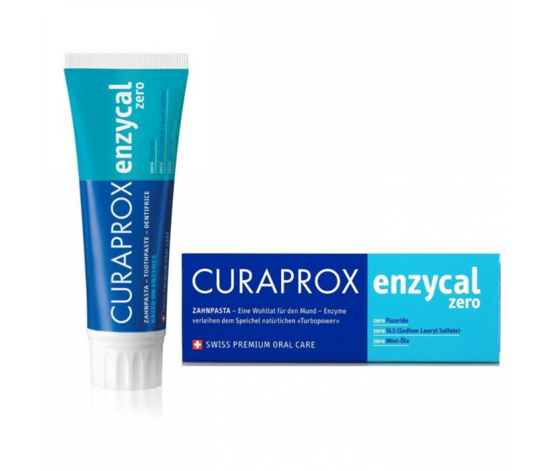 Зубна паста ферментна без фтору Curaprox Enzycal Zero, 75 мл