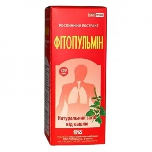Рослинний екстракт від кашлю "Фітопульмін" Fito Pharma, 200 мл
