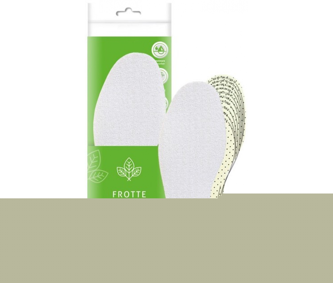 Гигиенические хлопковые стельки для обуви (для вырезания) Kaps Frotte
