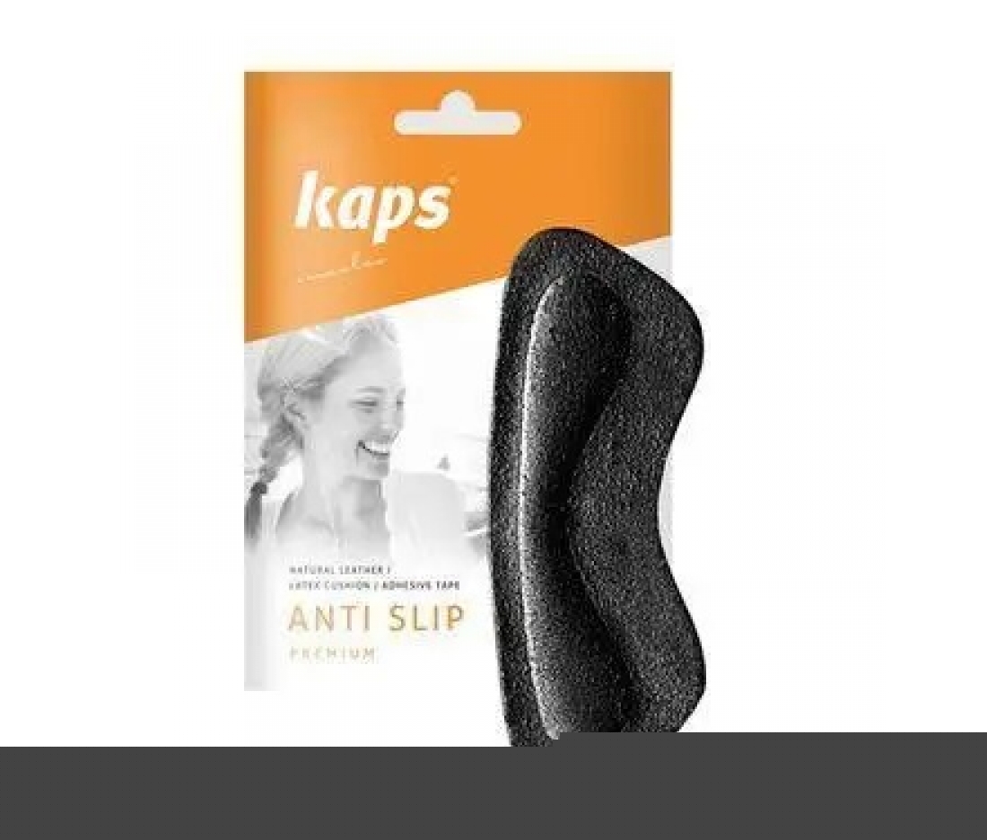 Шкіряні наклейки на задник взуття Kaps Anti Slip Black