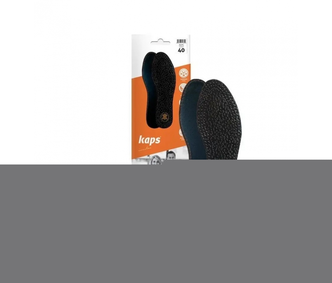 Кожаные стельки для обуви Kaps Pecari Carbon Black