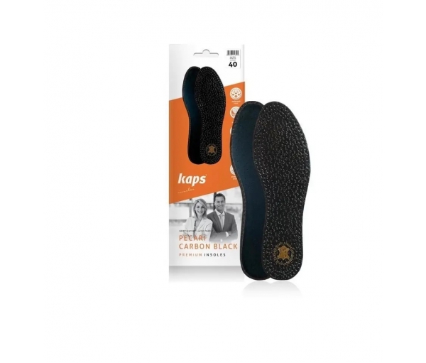 Кожаные стельки для обуви Kaps Pecari Carbon Black