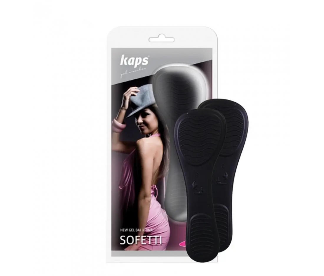 Гелевые стельки для обуви на высоких каблуках Kaps Sofetti Balletina Black