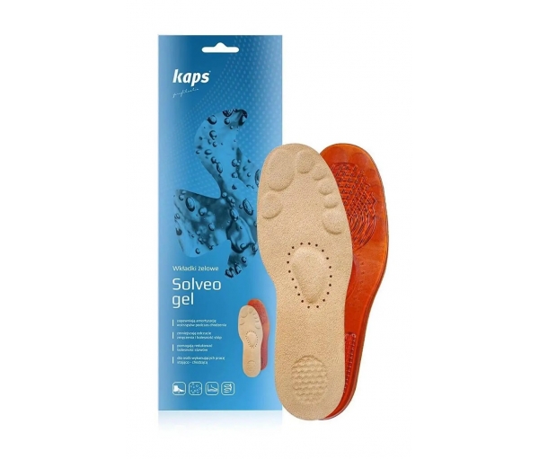 Гелевые массажные стельки с текстильным покрытием Kaps Solveo Gel