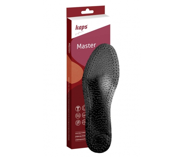 Ортопедические бескаркасные стельки на латексном основании Kaps Master Black