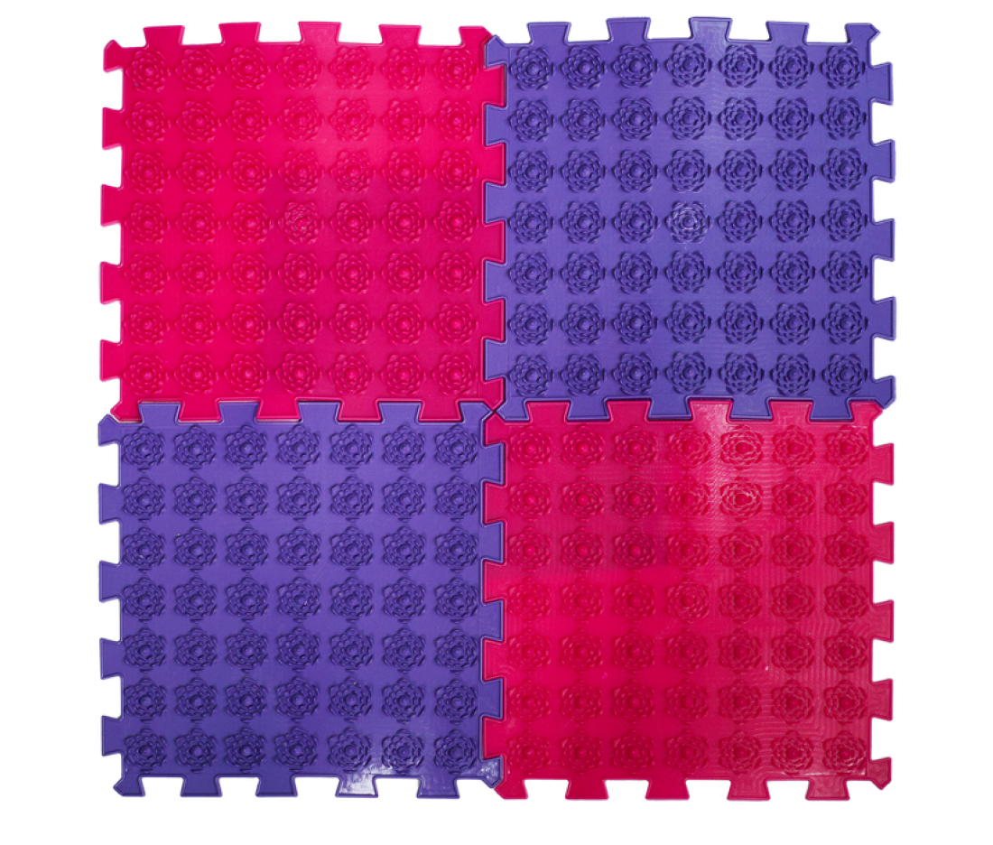 Акупунктурний масажний килимок Лотос (4 елемента) 09532 Ortek