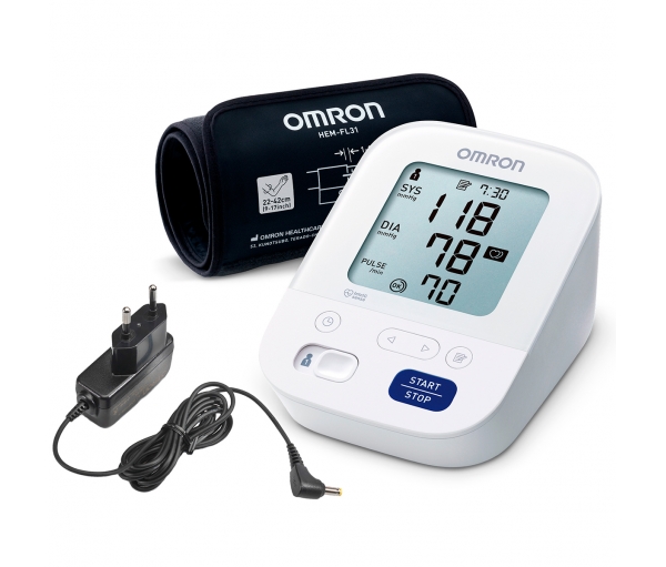 Автоматический тонометр на плечо с адаптером Omron M3 Comfort (HEM-7155-E)