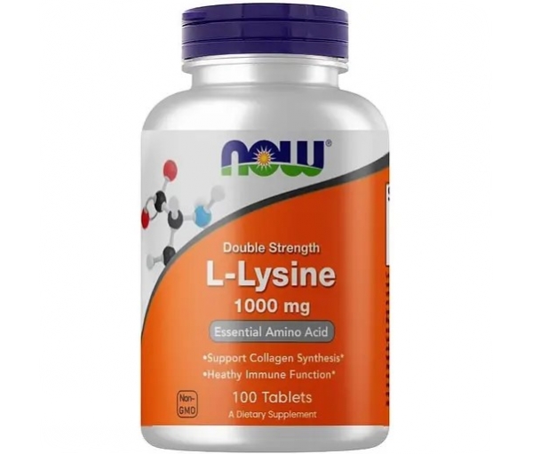 L-лізин Now Foods L-Lysine 1000 mg (100 таблеток)