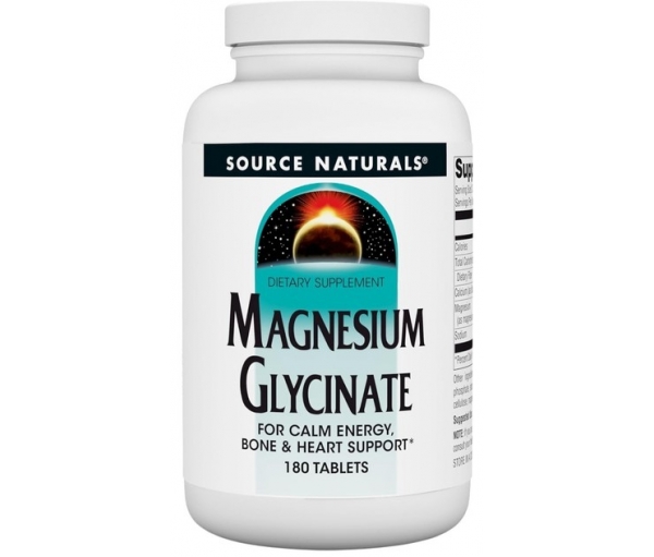 Магній гліцинат Source Naturals Magnesium Glycinate  (180 таблеток)