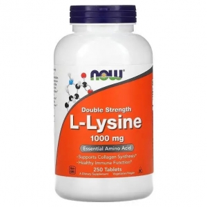 L-лізин Now Foods L-Lysine 1000 mg (250 таблеток)