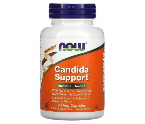 Протикандидний засіб (для здоров'я кишечника) Candida Support Now Foods (90 капсул)