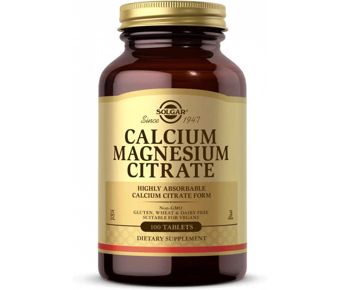 Кальцій та магній цитрат, Solgar Calcium Magnesium Citrate (100 таблеток)