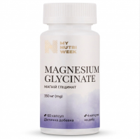 Магний глицинат для нервной системы My Nutri Week Magnesium Glycinate 350 mg 60 капсул
