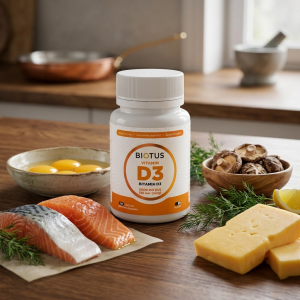 Вітамін D3 для здоров'я кісток та зубів Biotus Vitamin D3 125 мкг 5000 МО 120 капсул Вітамін D3 для здоров'я кісток та зубів Biotus Vitamin D3 125 мкг 5000 МО 120 капсул