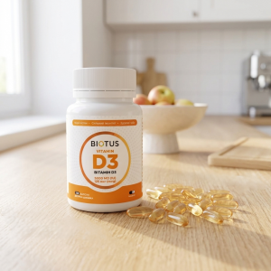 Вітамін D3 для здоров'я кісток та зубів Biotus Vitamin D3 125 мкг 5000 МО 120 капсул Вітамін D3 для здоров'я кісток та зубів Biotus Vitamin D3 125 мкг 5000 МО 120 капсул