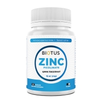 Пиколинат цинка биодобавка Biotus Zinc Picolinate 15 мг 60 капсул
