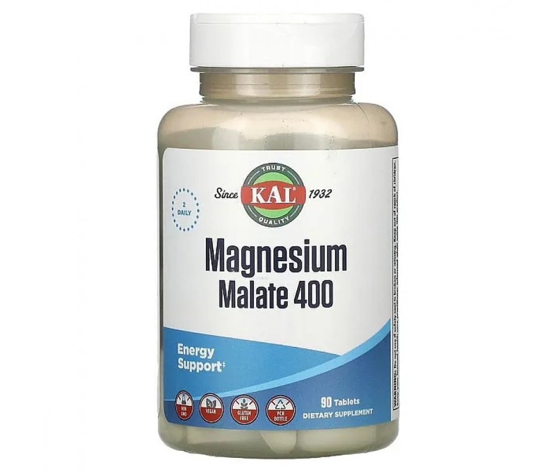 Магній малат KAL Magnesium Malate 400 mg (90 таблеток)