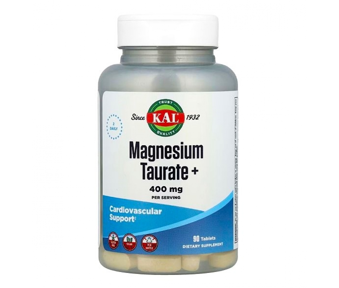 Таурат магнію KAL Magnesium Taurate 400 mg (90 таблеток)