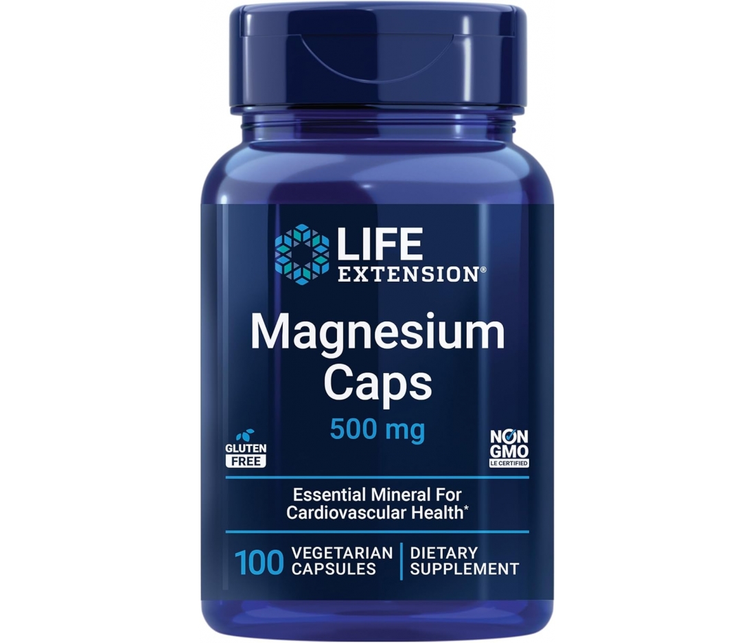 Магній у капсулах Life Extension Magnesium Caps 500 mg (100 капсул)