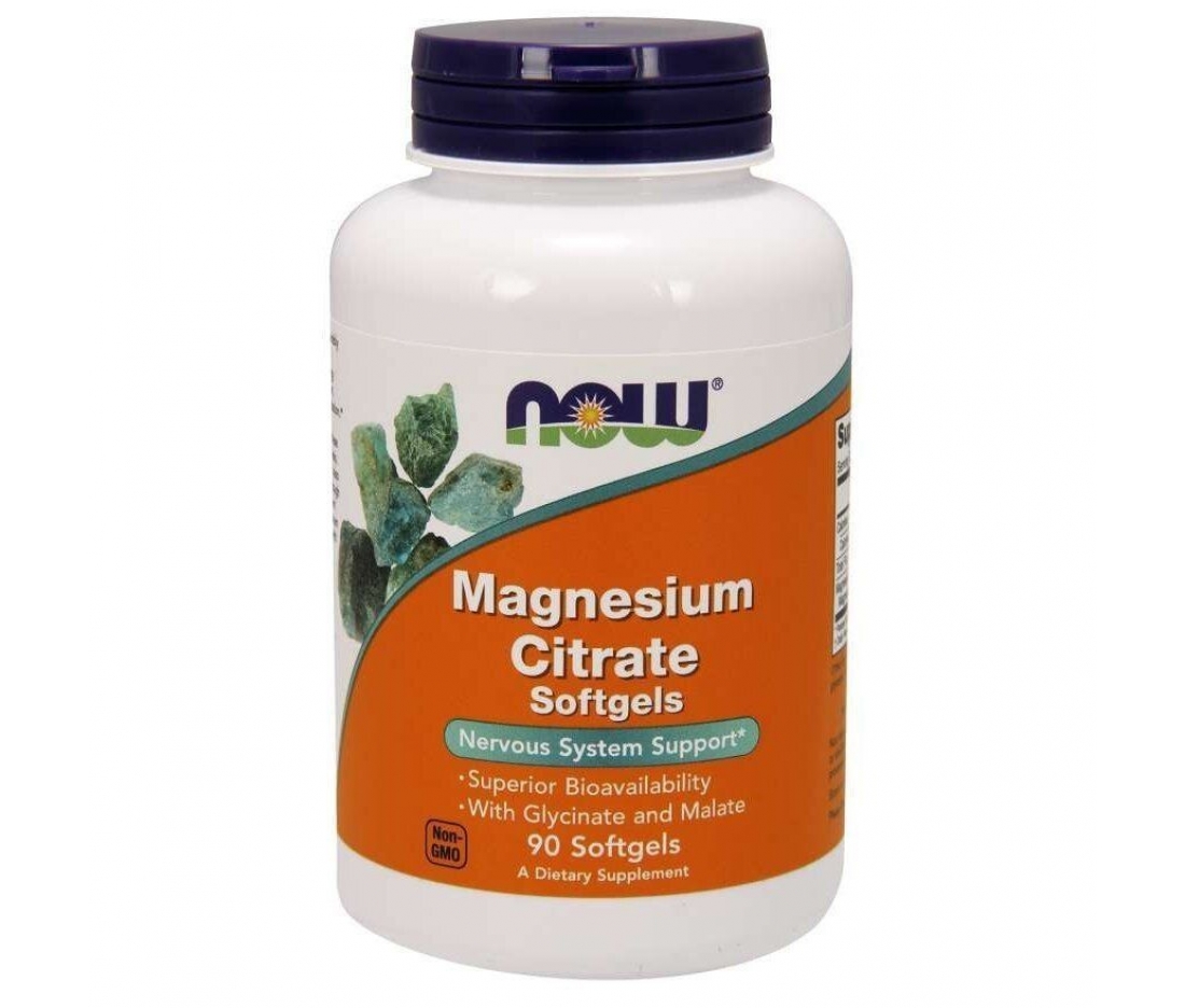 Магній Цитрат Magnesium Citrate Softgels Now Foods (90 капсул)