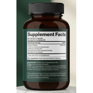 Гриб Шиїтаке для імунітету Mind Shi Shiitake Mushroom 1000 mg 60 капсул