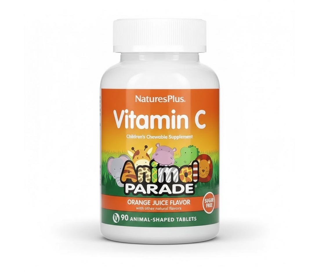 Вітамін С для дітей Natures Plus Animal Parade Vitamin C Children's Chewables (90 жувальних таблеток)