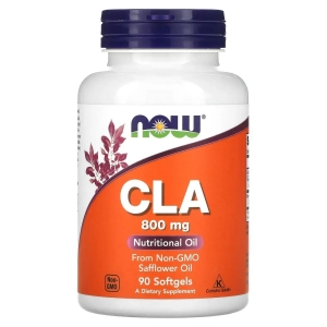 Жироспалювач (Кон'югована лінолева кислота) Now Foods CLA 800 mg (90 капсул) Жироспалювач (Кон'югована лінолева кислота) Now Foods CLA 800 mg (90 капсул)