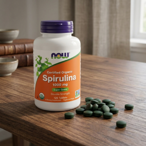 Спіруліна органічна біодобавка Now Foods Spirulina 1000 mg 120 таблеток