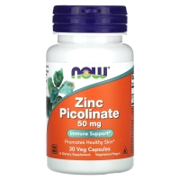 Пиколинат цинка биодобавка, Now Foods Zinc Picolinate 50 mg 30 капсул