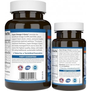 Супер Омега-3 (Риб'ячий жир) Carlson Labs Wild Caught Super Omega-3 1200 mg (100+30 капсул)