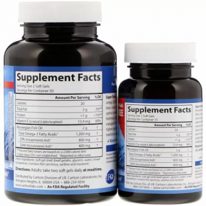 Супер Омега-3 (Риб'ячий жир) Carlson Labs Wild Caught Super Omega-3 1200 mg (100+30 капсул)
