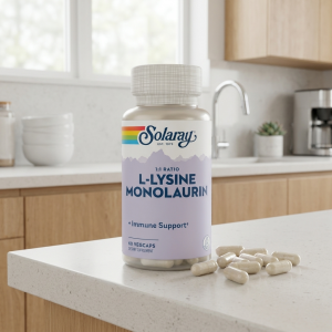 L-лізин і монолаурин для імунітету Solaray L-Lysine Monolaurin 1:1, 60 капсул L-лізин і монолаурин для імунітету Solaray L-Lysine Monolaurin 1:1, 60 капсул