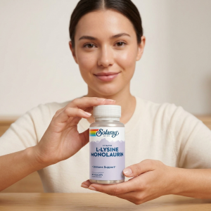 L-лізин і монолаурин для імунітету Solaray L-Lysine Monolaurin 1:1, 60 капсул L-лізин і монолаурин для імунітету Solaray L-Lysine Monolaurin 1:1, 60 капсул