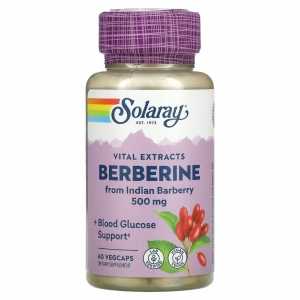 Берберин для підтримки метаболізму  Solaray Berberine 500 mg 60 vegcaps