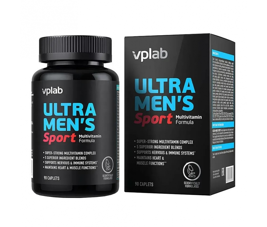 Мультивітаміни для чоловіків VPLab Ultra Men's Sport Multivitamin Formula, 90 капсул